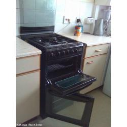 Cannon Black Gas Cooker