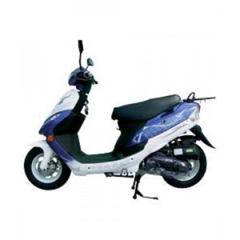 Jonway 50cc Blue and White Endurance Scooter.